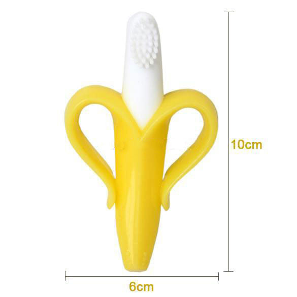 Mordedor de Silicona Banana para Bebé