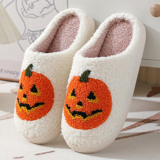 Pantuflas Cálidas Calabaza Halloween para Parejas - Zapatos de Casa Cómodos Hombre y Mujer - Image 7