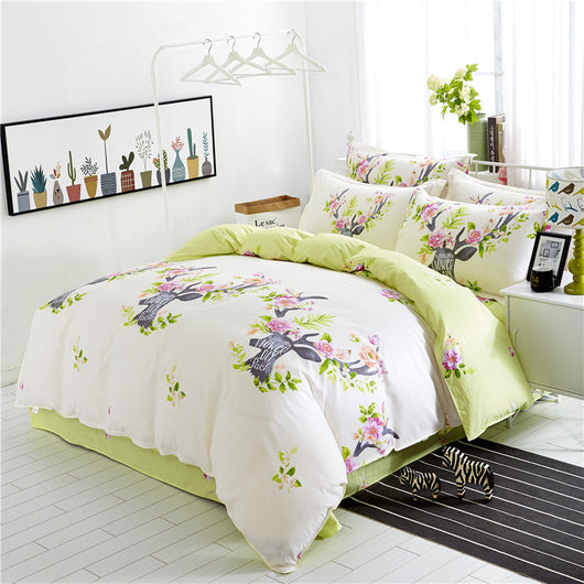 Juego de Cama Algodón Twill Estampado de 4 Piezas - Image 10