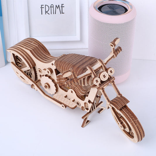 Rompecabezas 3D de Motocicleta - Juguete Creativo de Construcción - Image 2