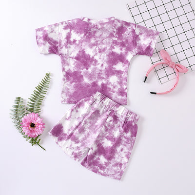 Conjunto Infantil Tie-Dye: Playera y Shorts de Manga Corta - Image 11