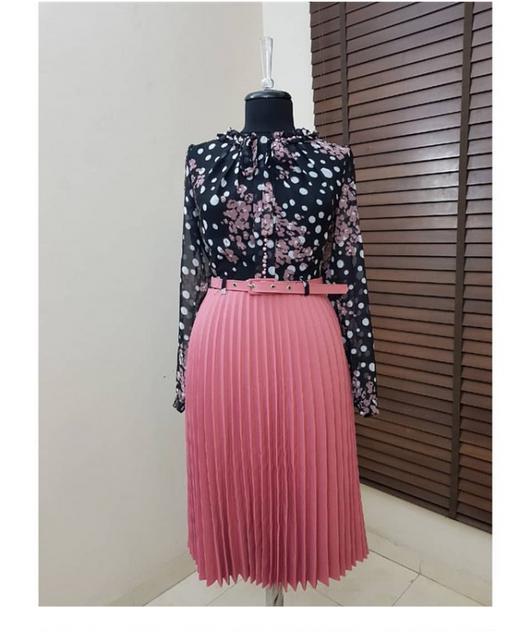 Vestido de Gasa Estampado para Mujer - Colección Otoño - Image 3