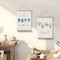 Cuadro Decorativo Plantas Verdes Diseño Infantil en Madera Maciza
