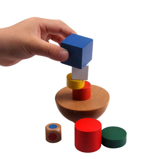 Juego de Bloques Geométricos de Madera con Equilibrio - Image 3