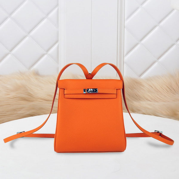 Mochila Escolar de Cuero Genuino Primera Capa