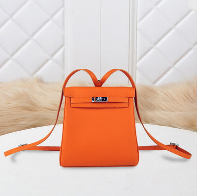 Mochila Escolar de Cuero Genuino Primera Capa