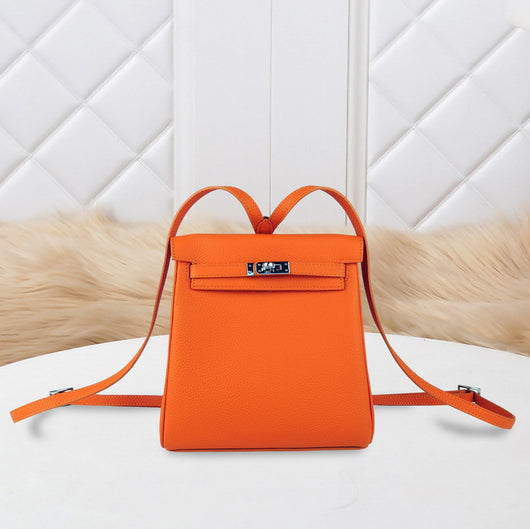 Mochila Escolar de Cuero Genuino Primera Capa