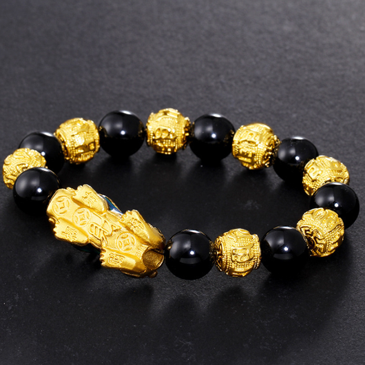 Pulsera Pixiu Cambio de Color Oro Arena para Hombre - Image 3