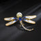 Dripping Dragonfly Brooch Azul