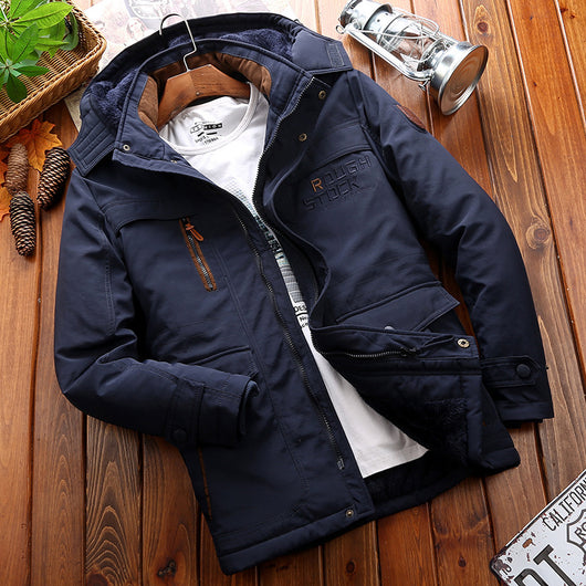Chaqueta Acolchada de Terciopelo Cálida Plus - Image 3