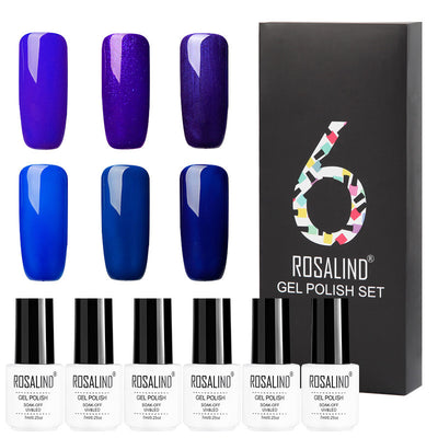 Set de 6 Esmaltes de Gel en Colores Sólidos - Caja Regalo Manicura Profesional - Image 4