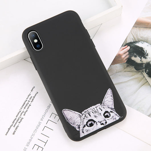 Funda para celular con diseño adorable de gatos, perros y peces - Image 17