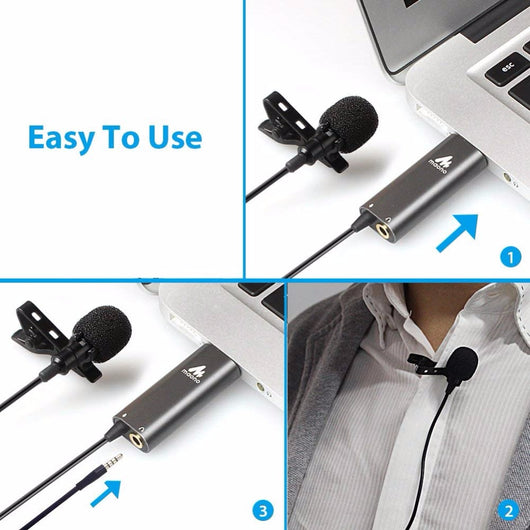 Micrófono Lavalier Condensador USB - Image 3
