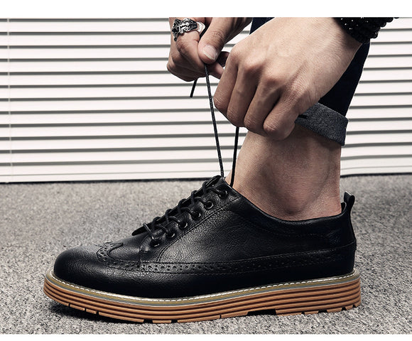 Zapatos Brogue Tallados para Hombre