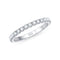 Women's Fashion Sterling Plateado All-Match Ring Blanco US Size4