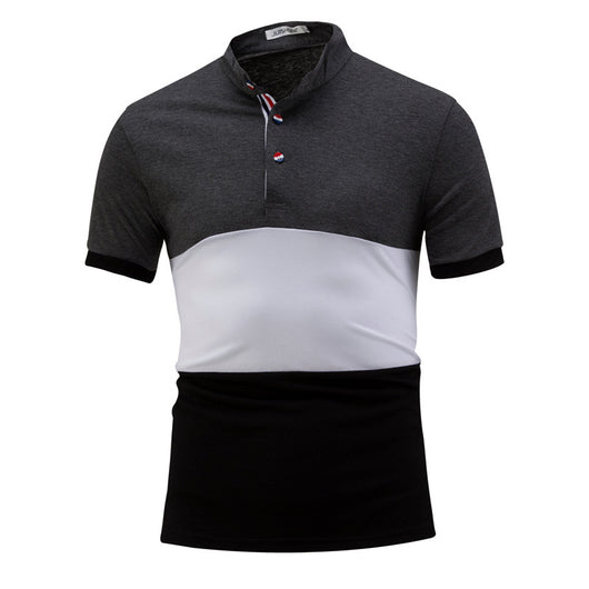 Playera Colorblock con Cuello de Pie Manga Corta - Image 13