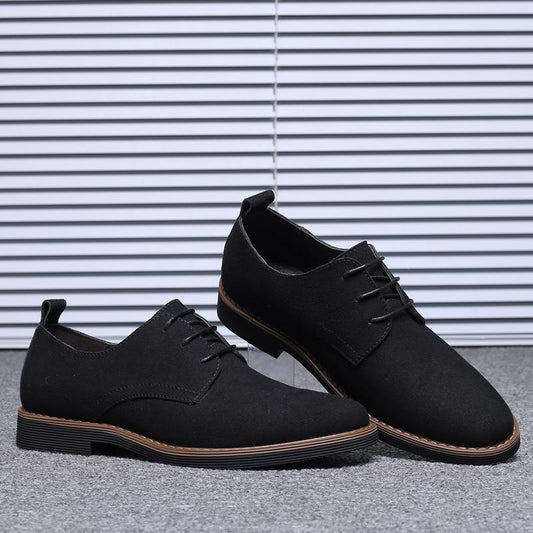Zapatos de Cuero Ante para Hombre - Diseño Clásico Versátil