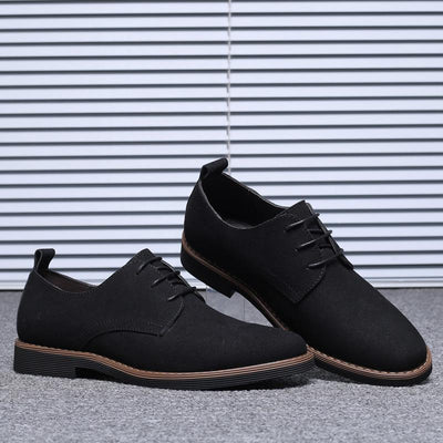 Zapatos de Cuero Ante para Hombre - Diseño Clásico Versátil