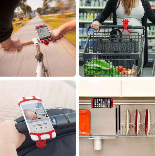 Soporte Universal de Silicona para Smartphone en Bicicleta y Moto - Image 2