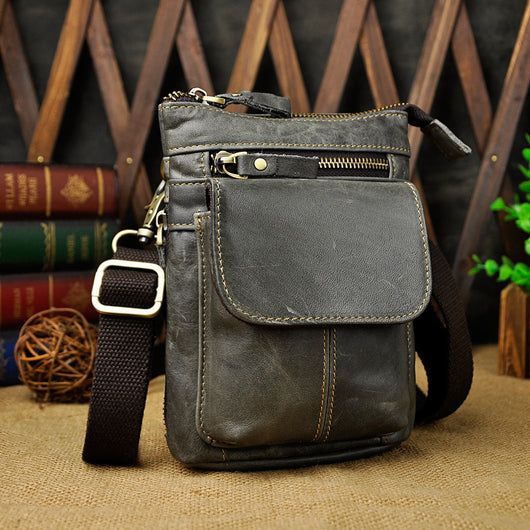 Bolso Bandolera Retro de Cuero - Cinturón Multifuncional Estilo Casual - Image 11