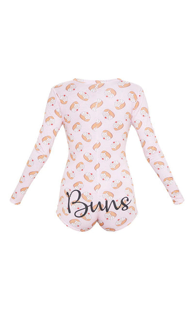 Jumpsuit Largo de Manga Larga con Estampado Digital para Mujer - Image 6