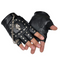 Guantes Fingerless con Cadeneta de Calavera y Tachuelas Metálicas - Estilo Ciclismo Rock Gótico Punk