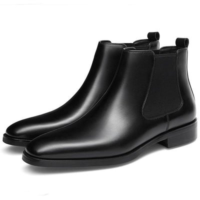Botas Tobilleras Cuadradas Talladas Estilo Británico