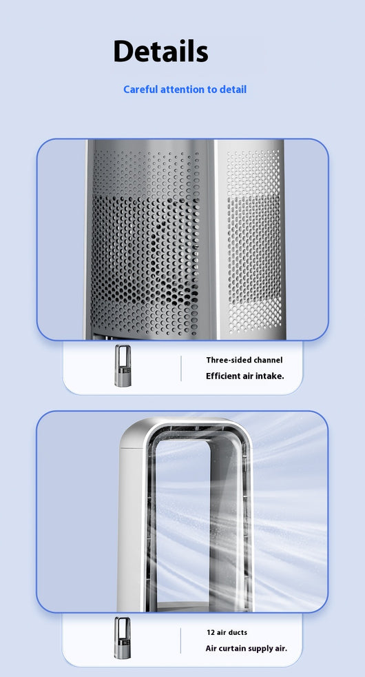 Ventilador Inteligente Sin Aspas con Doble Turbina y Sensor de Temperatura - Image 12