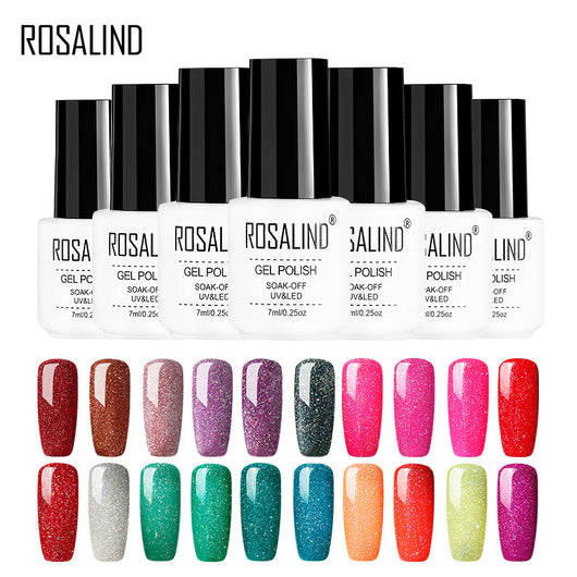 Uñas de Terapia Lumínica Arcoíris con Diseño de Estrellas - 29 Colores - Image 5