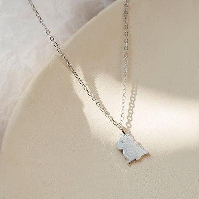 Collar de Plata Esterlina con Dinosaurio Adorable - Image 3