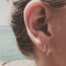 Aretes de Tres Esferas en Plata Esterlina