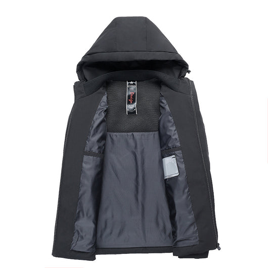 Abrigo de Plumas Holgado para Hombre Talla Grande - Image 4