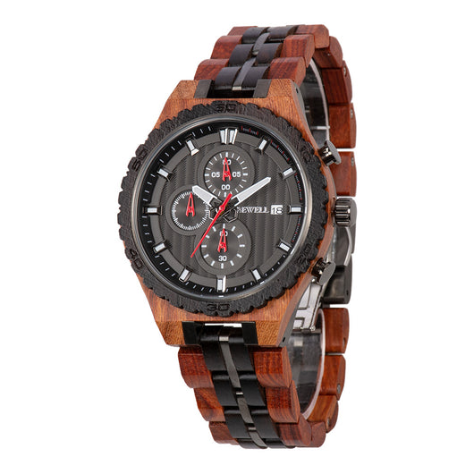 Reloj de Acero y Madera para Hombre - Multifuncional - Image 9