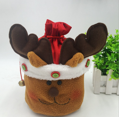 Bolsa de Regalo Navideña con Muñeco de Nieve y Campana - Decoración Festiva - Image 5