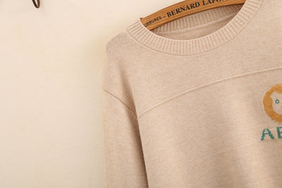 Suéter Suelto Cuello Redondo para Otoño e Invierno - Image 4