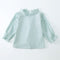 Blusa de Lino con Encaje para Niñas