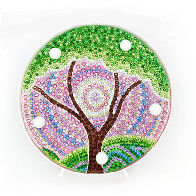 Lámpara Nocturna de Pintura de Diamantes Árbol de las Cuatro Estaciones - Image 4