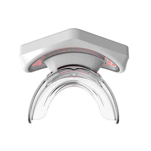 White and clear plastic beauty lip care instrument with red light elements for at-home lip treatment. - Image 5