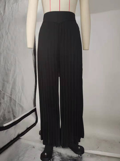 Pantalones Anchos con Pliegues - Image 5
