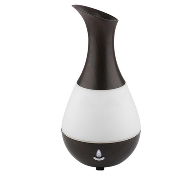 White teardrop-shaped aromatherapy humidifier with a curved neck and a power button, featuring a translucent middle section. - Image 3