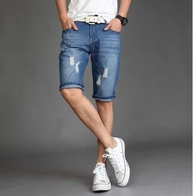 Shorts de Playa en Denim para Hombre - Image 8