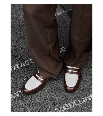 Zapatos Casuales de Cuero para Hombre - Diseño Versátil sin Cordones - Image 15