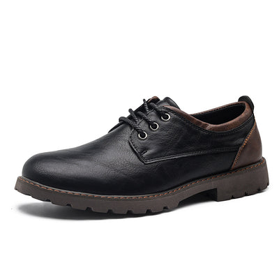 Zapatos Casuales de Cuero Estilo Británico Retro para Hombre - Image 5