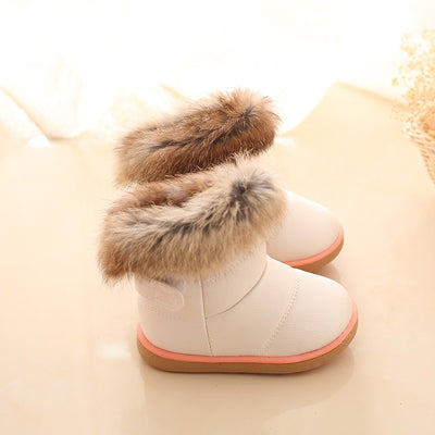 Botas de Nieve para Niña con Forro de Conejo Real y Suela Suave - Image 10