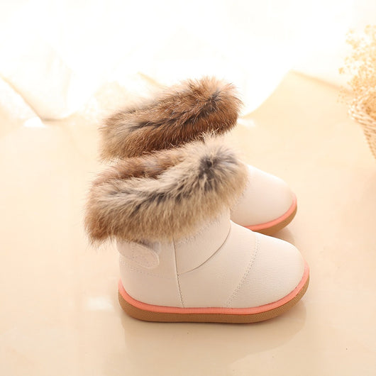 Botas de Nieve para Niña con Forro de Conejo Real y Suela Suave - Image 10