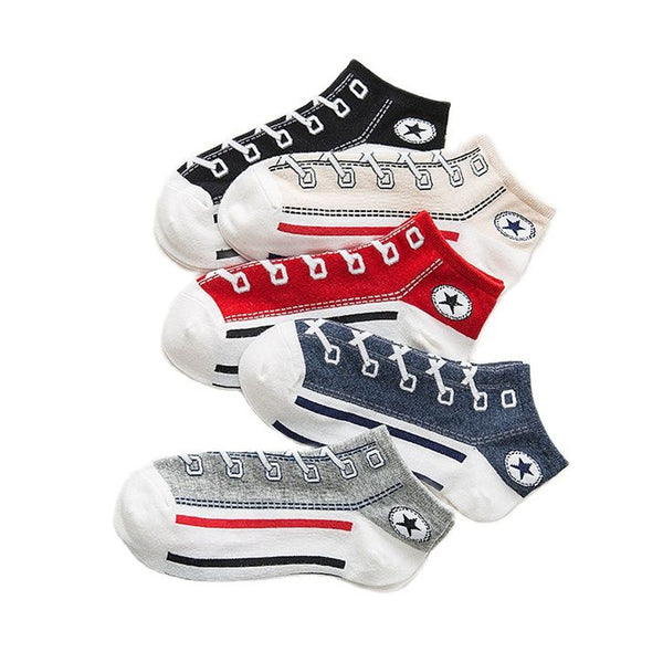 Calcetines Deportivos de Algodón Peinado Transpirables - Corte Bajo Unisex Primavera Verano
