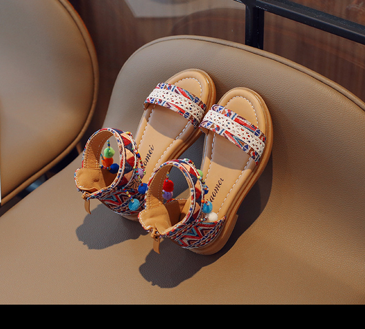 Sandalias de Vacaciones Étnicas y Estilo Internacional para Niñas - Image 27