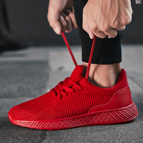 Zapatillas Deportivas Casuales Mesh Talla Grande para Hombre