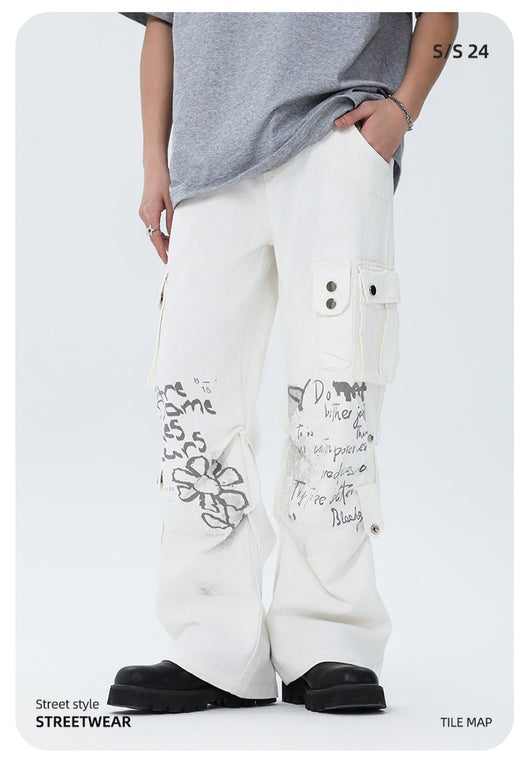Overol Recto Blanco para Hombre - Diseño Minimalista Moda Americana - Image 11