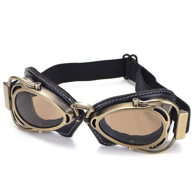 Gafas Protectoras Retro para Motocicleta - Estilo Piloto Harley con Protección Reflectante - Image 5